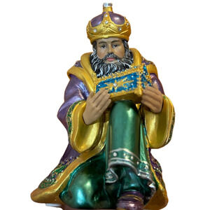 Vintage Hawthorne Village The Jeweled Nativity Collection King Balthazar